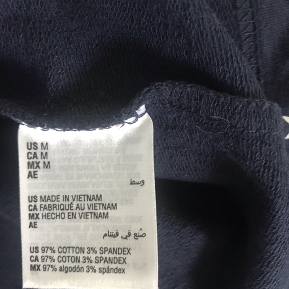 Karen Scott Navy Star‎ Medium Print Hoodie NWT - Picture 12 of 12